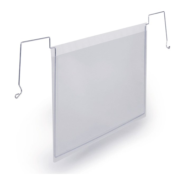 DURABLE Drahtbügeltaschen transparent A5, 50 St.