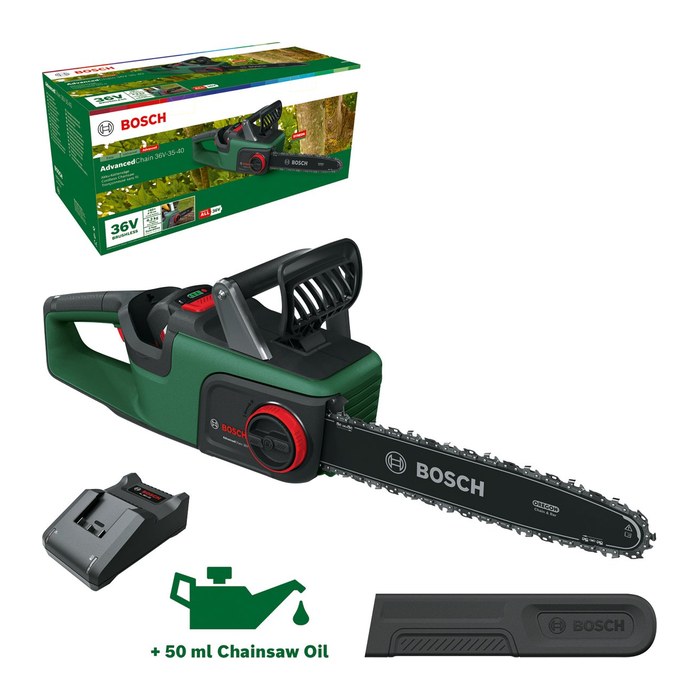 BOSCH Home & Garden AdvancedChain 36V-35-40 Akku-Kettensäge 36,0 V, mit 1 Akku