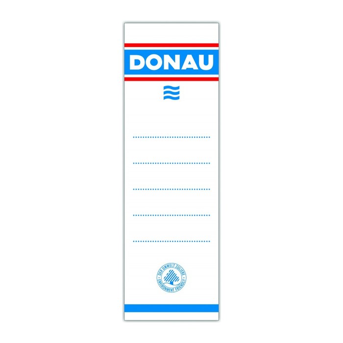DONAU Ordneretiketten weiß für 7,5 cm Rückenbreite, 20 St.