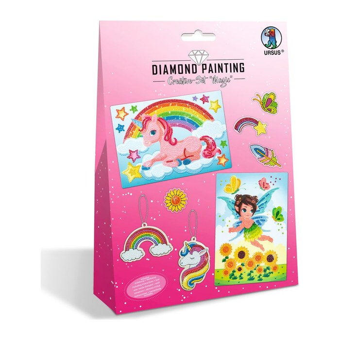 URSUS® Diamond Painting 6x Motive Magic mehrfarbig