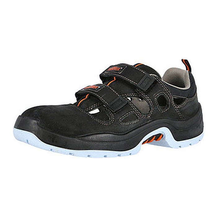 ruNNex® unisex S1 Sicherheitssandalen "5100" TeamStar schwarz Größe 36, 1 Paar