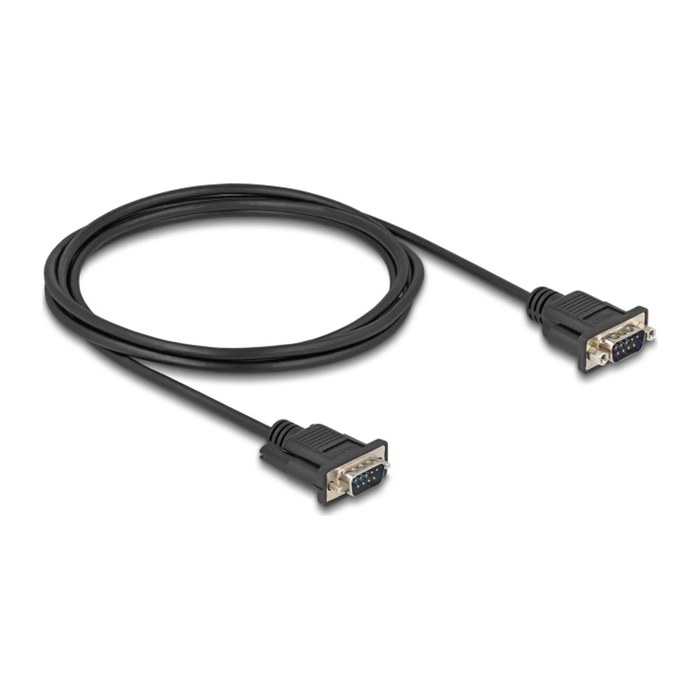DELOCK Seriell Kabel RS-232 D-Sub9 St zu St m. Steckergehäus