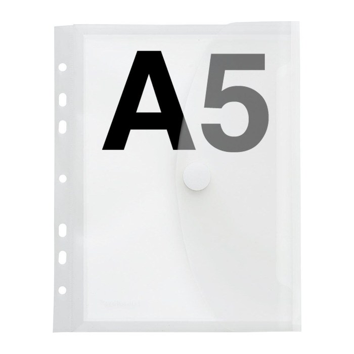 FolderSys Dokumententaschen DIN A5 transparent genarbt 0,20 mm, 10 St.