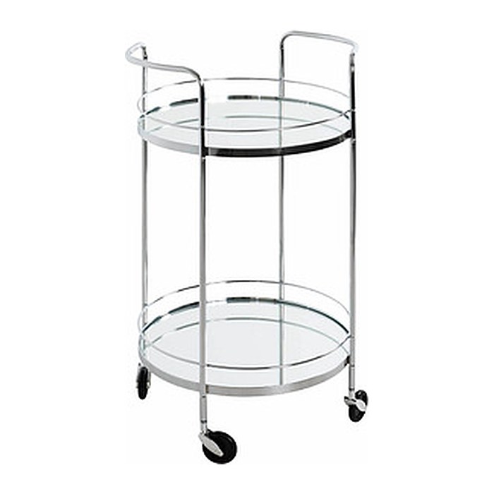 HAKU Möbel Servierwagen chrom 48,0 x 48,0 x 80,0 cm