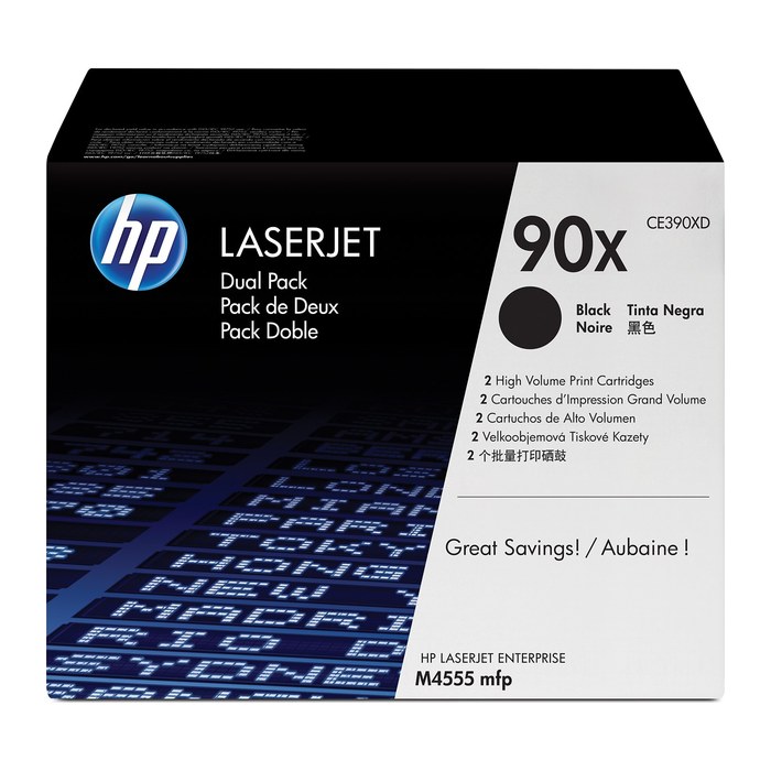 HP 90X (CE390XD) schwarz Tonerkartuschen, 2er-Set