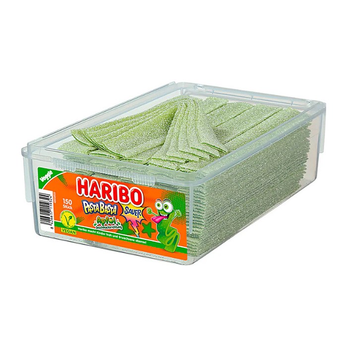 HARIBO Pasta Basta Apfel Fruchtgummi 150 St./1125,0 g, 150 St.