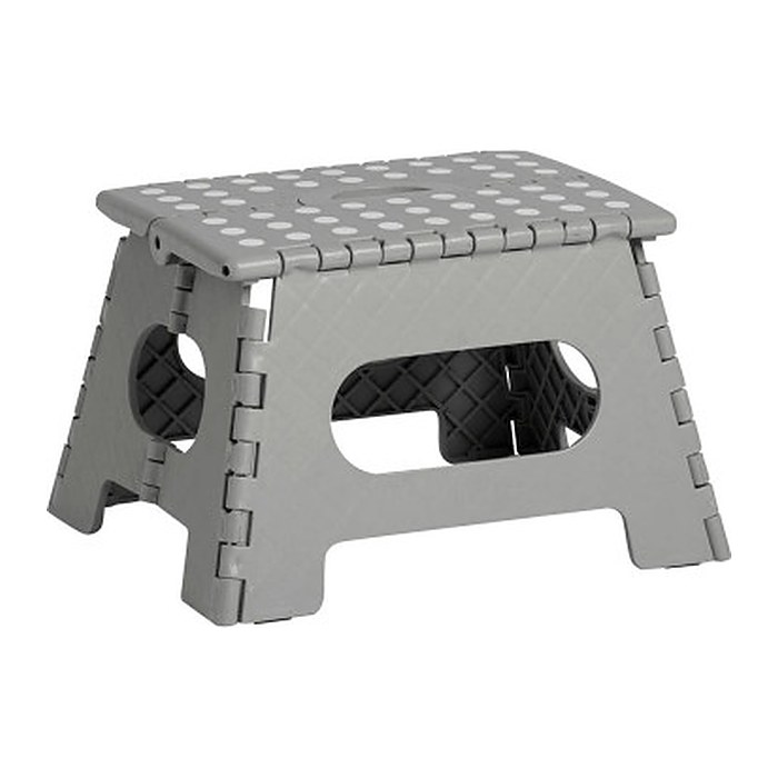 Zeller Tritthocker grau 1 Stufe, H: 22,0 cm