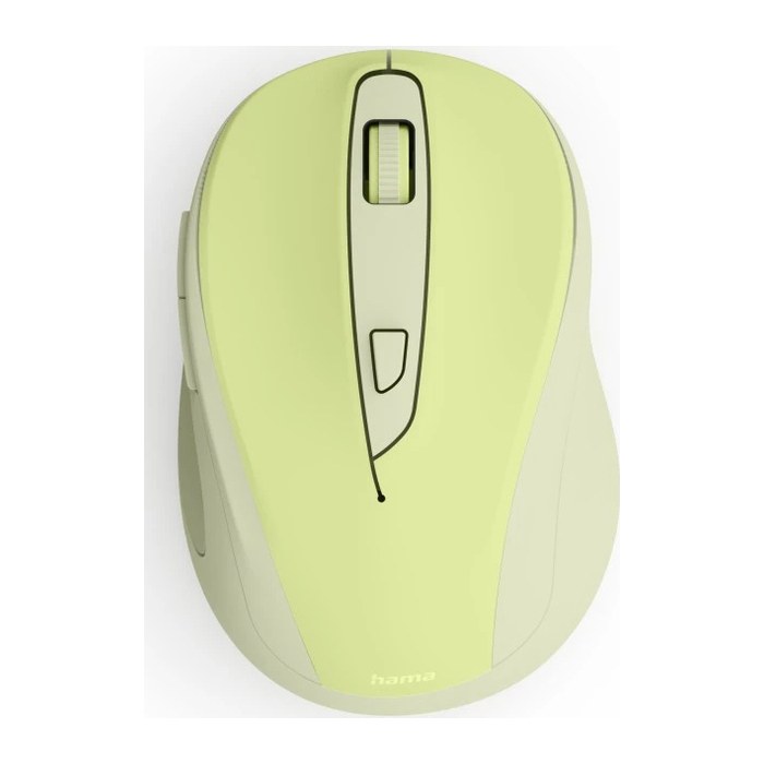 hama WM-400 Maus ergonomisch kabellos grün