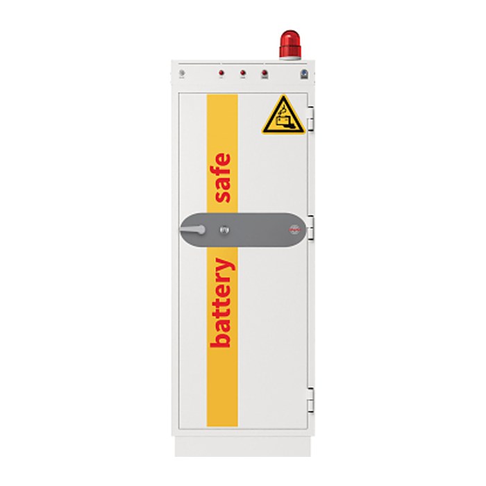 phoenix Tresor BATTERY COMMANDER PRO mit Feuerschutz signalweiß 69,0 x 71,0 x 191,0 cm