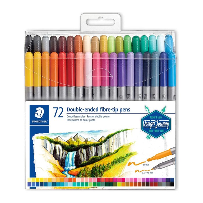 STAEDTLER Doppelfasermaler Design Journey farbl. sort. 72St.