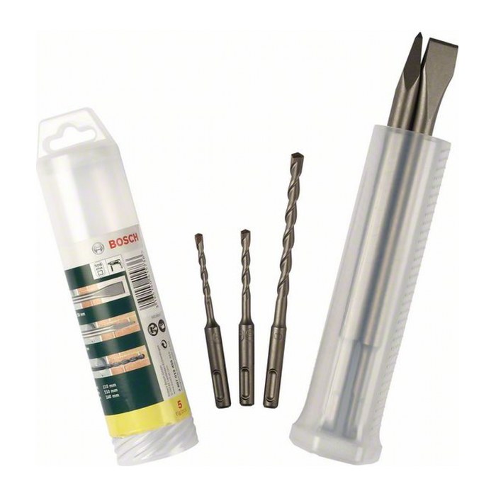 BOSCH Meißel- und Bohrer-Set SDS-plus, 5-teilig
