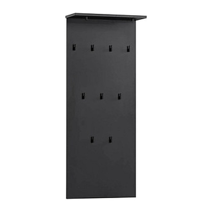 MÖBELPARTNER Wandgarderobe Janne 153016 schwarz Holz 9 Haken 50,0 x 110,6 cm, 1 St.