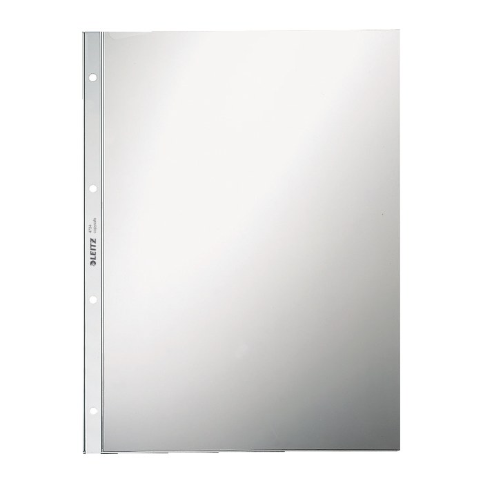 LEITZ Prospekthüllen 4734 Super Premium DIN A4 glasklar glatt 0,08 mm, 100 St.