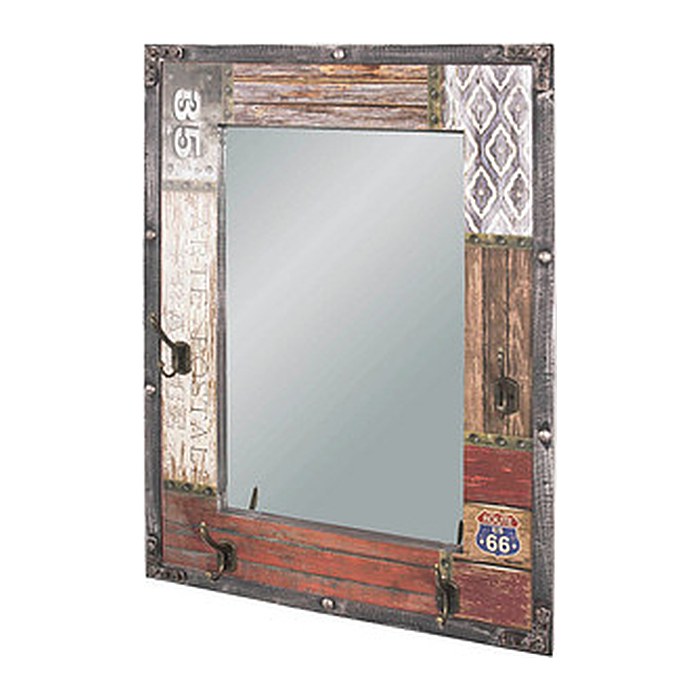 HAKU Möbel Wandgarderobe 28955 Vintage Holz 4 Haken 55,0 x 75,0 cm, 1 St.