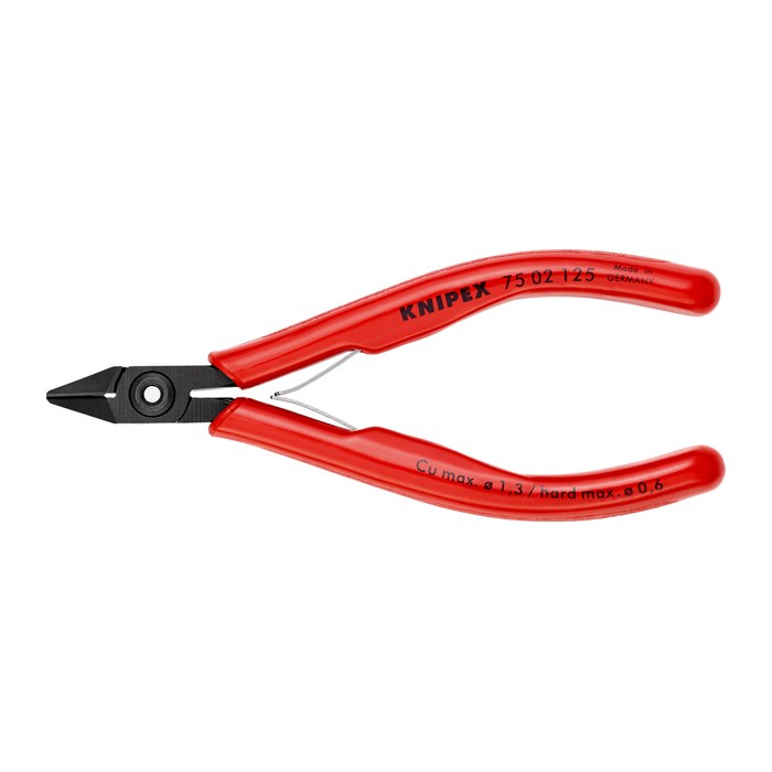 KNIPEX Elektronik-Vornschneider 75 02 125 mit Facette