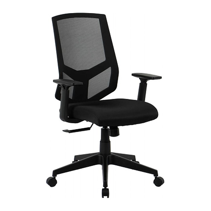 Bürostuhl, 10009 Stoff schwarz, Gestell schwarz