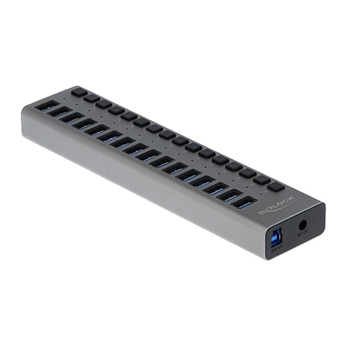 DeLOCK USB-Hub 16-fach grau