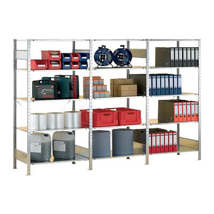 SCHULTE Schwerlastregal 12750-130 silber 130,0 x 50,0 x 200,0 cm