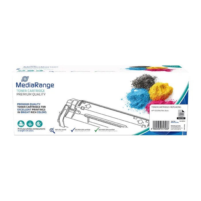 MediaRange Toner HP für CF279A/79A mit Chip schwarz