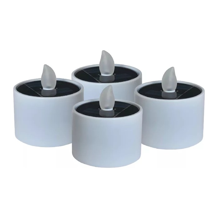 RealPower LED- Solar Teelicht STL-4, 4 Stück