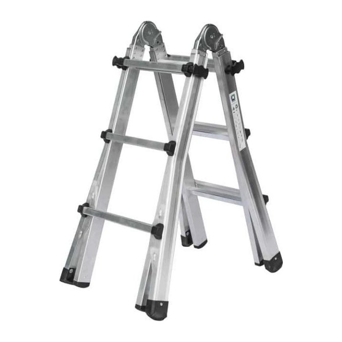 MUNK Gelenkleiter 32013 silber 4x 3 Sprossen, H: 301,0 cm