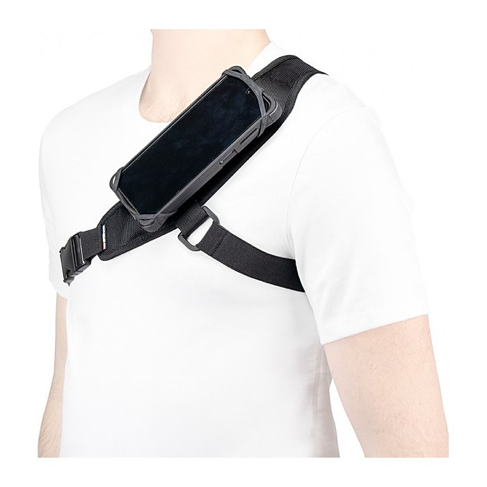 Mobilis Chest Strap ClipFast Univ.Silicon Holder HHD 5-7"