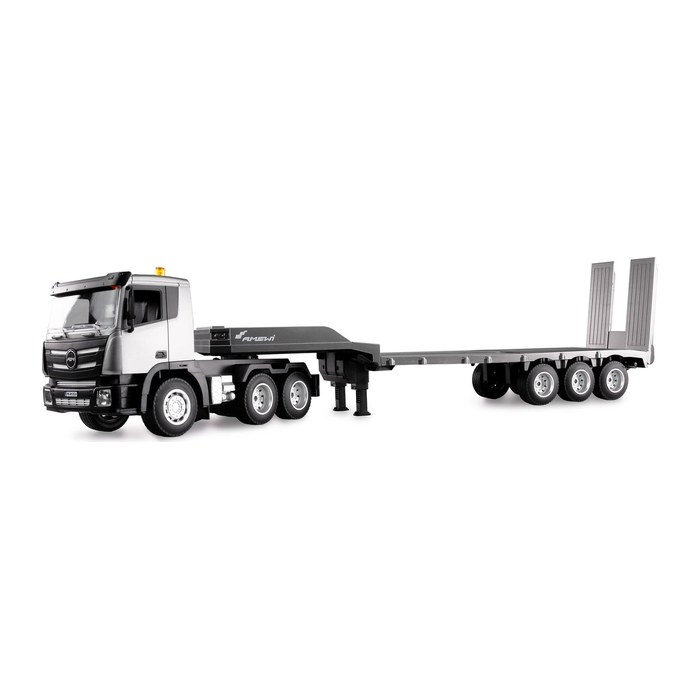 Amewi RC Baustelle G836E Zugmaschine mit Tieflader 1:24 RTR