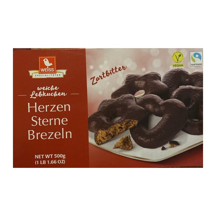 WEISS Lebkuchen Zartbitter 500,0 g, 1 St.