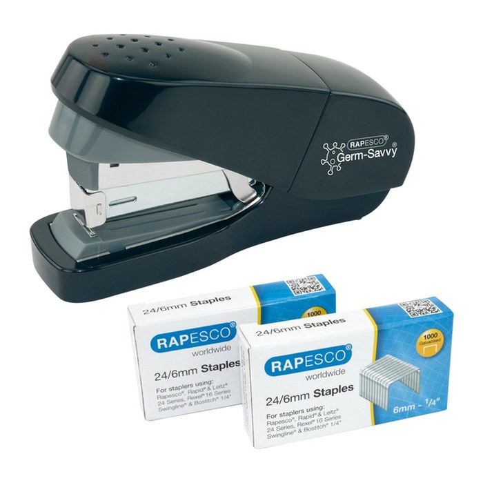 RAPESCO® Heftgerät Germ-Savvy ECO Less Effort schwarz, 1 St.