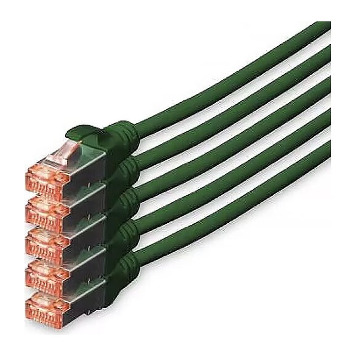 DIGITUS CAT 6 S/FTP Patchkabel, 5 Stück, 10m, gelb