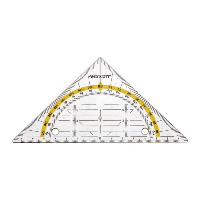 WESTCOTT Geometrie-Dreieck 14,0 cm