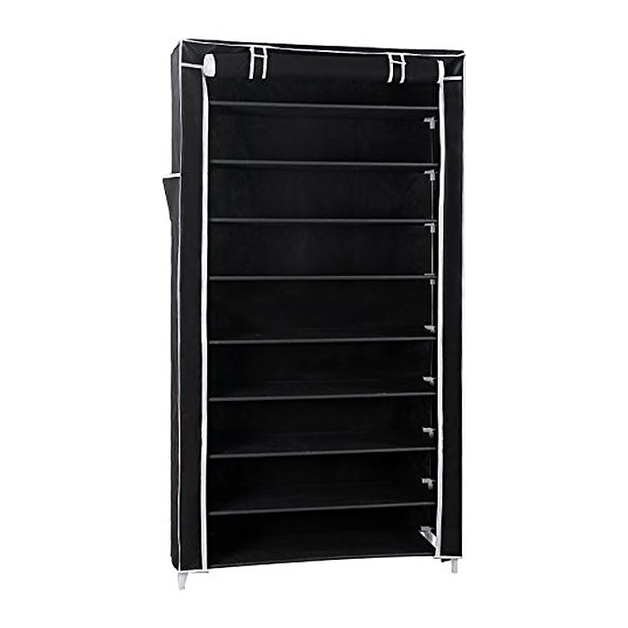 SONGMICS Schuhregal schwarz 88,0 x 28,0 x 160,0 cm, 1 St.