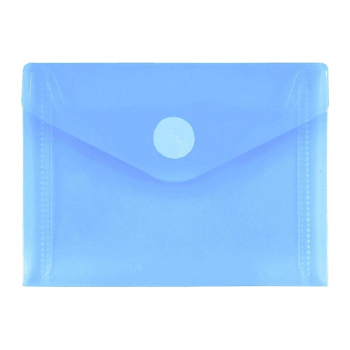 FolderSys Dokumententaschen DIN A7 blau glatt 0,20 mm, 10 St.