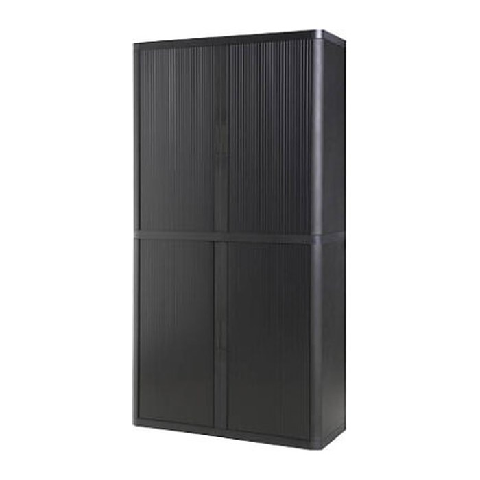 PAPERFLOW easyOffice Rollladenschrank schwarz ohne Fachböden 110,0 x 41,5 x 204,0 cm