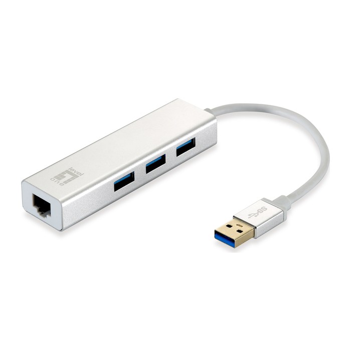 LevelOne Adapter GigaBit USB-A3.0->RJ45+3xUSB-A3.0 1Gbps
