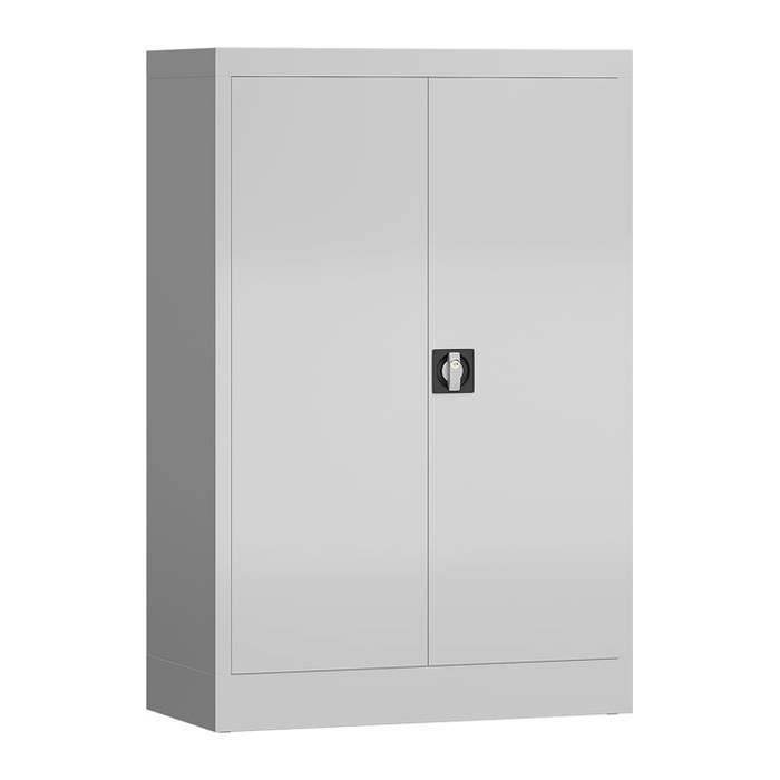 ClassiX Stahlschrank X-530290 lichtgrau 2 Fachböden 80,0 x 38,0 x 120,0 cm, aufgebaut, 1 St.
