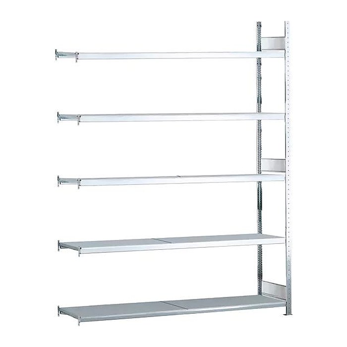 SCHULTE Anbau-Schwerlast-Weitspannregal WS 2000 15717 silber 150,0 x 80,0 x 300,0 cm