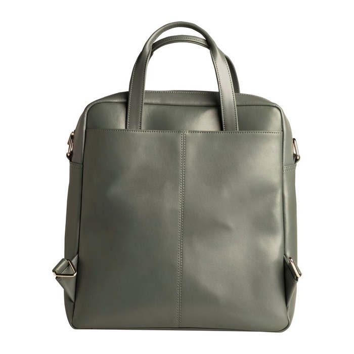 Exacompta Laptop-Rucksack Lady Exactive Leder grau bis 35,6 cm (14 Zoll)