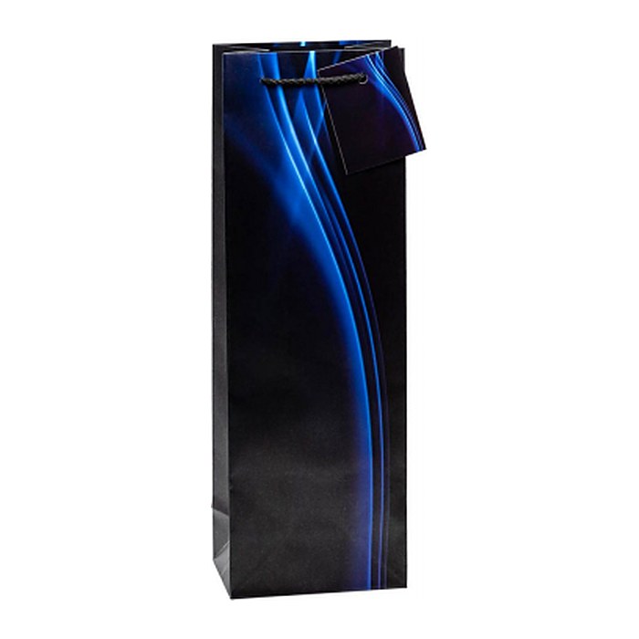 TSI Geschenktüten für Flaschen Business Wave Motiv 12,0 x 36,0 cm, 12 St.