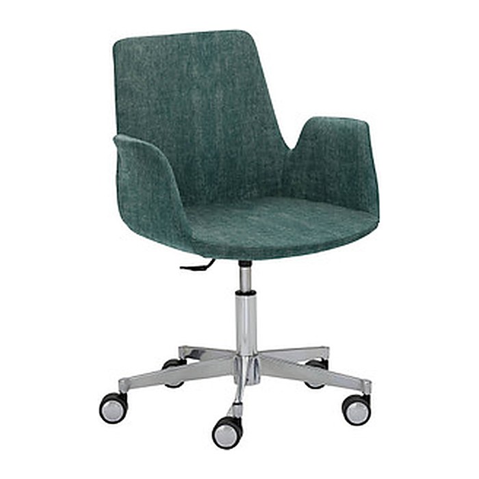 Mayer Besuchersessel myHELIOS petrol Aluminium Stoff 65,0 x 65,0 x 82,0 - 93,0 cm, 1 St.