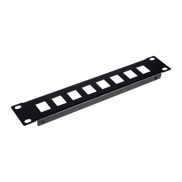 Equip 10" Patchpanel 8xRJ45 Keystone Jacks (leer) 1U schwarz