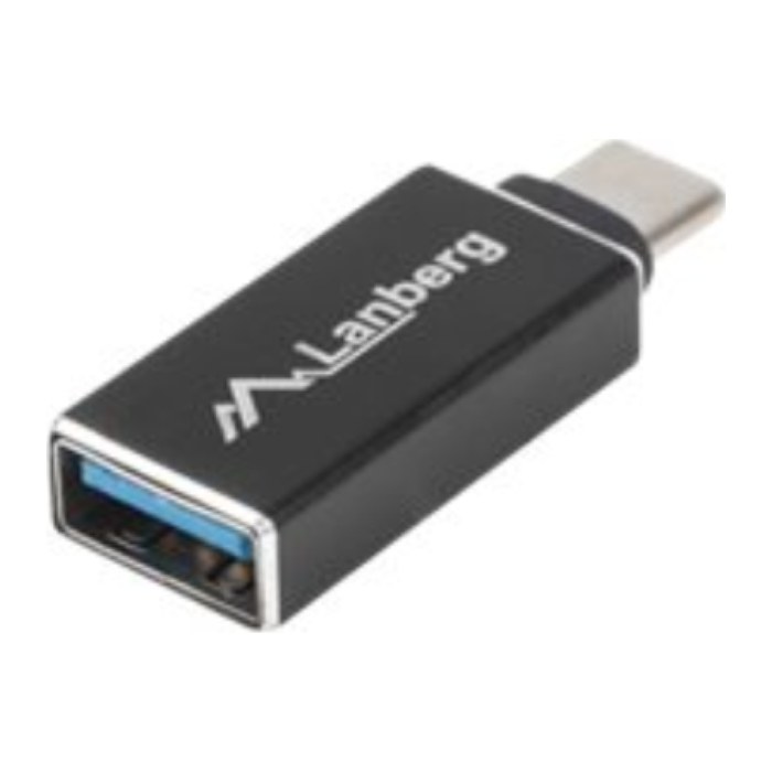 LANBERG USB-C(M)3.1->USB-A(F) Adapter OTG schwarz