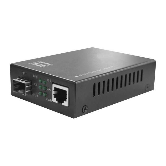 LevelOne Media Konverter RJ45->SFP GE PoE PSE 30W