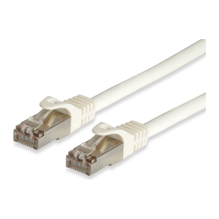 Equip Patchkabel Cat6A Cat7Pro S/FTP 2xRJ45 1.00m weiß LSZH Polybeutel
