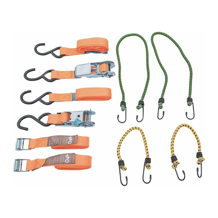 CONNEX Zurr- & Spanngurte-Set 8-teilig