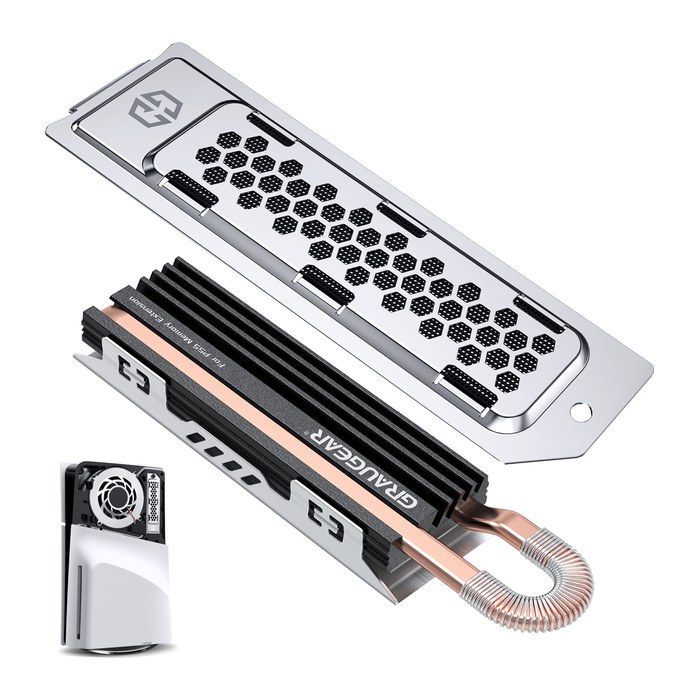 GRAUGEAR Kühlkörper SSD M.2NVMe 2280 PS5 Speichererweiterung retail
