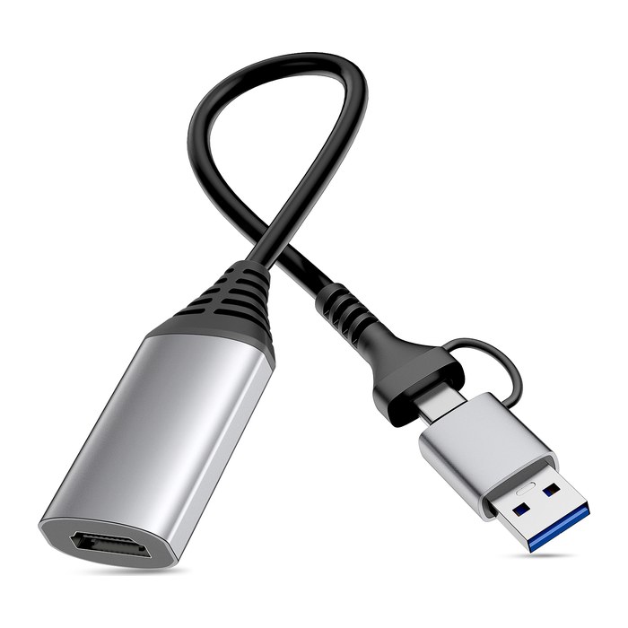 Equip Adapter USB-C/A->HDMI 1920x1080/ 60Hz Alu.