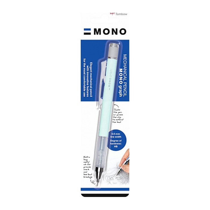 Tombow MONO graph Druckbleistift grün HB 0,5 mm, 1 St.