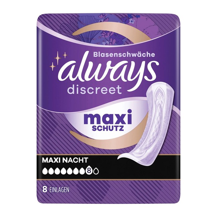 always Inkontinenzeinlagen discreet Extra Sicher Ultimate Nacht, 8 St.