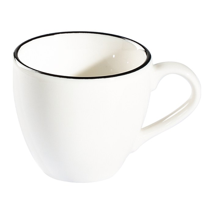 ID Fine Espressotasse Modest Black Alzar weiß 0,08 l, 12 St.